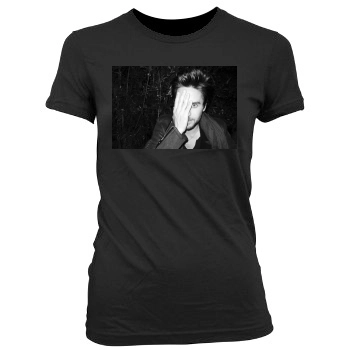 Jared Leto Women's Junior Cut Crewneck T-Shirt