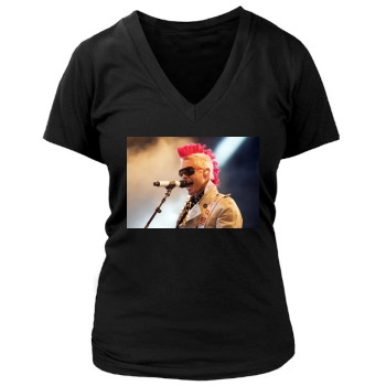 Jared Leto Women's Deep V-Neck TShirt