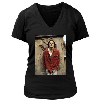 Jared Leto Women's Deep V-Neck TShirt