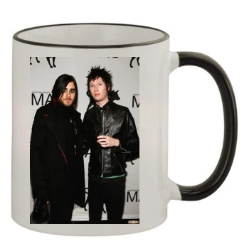 Jared Leto 11oz Colored Rim & Handle Mug