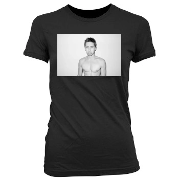 Jared Leto Women's Junior Cut Crewneck T-Shirt