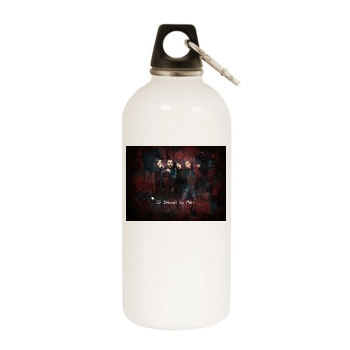 Jared Leto White Water Bottle With Carabiner