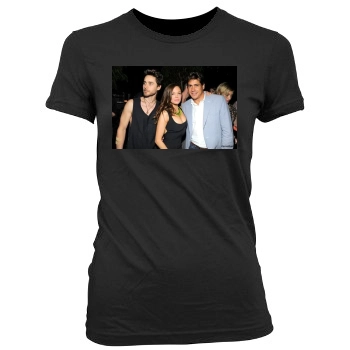 Jared Leto Women's Junior Cut Crewneck T-Shirt