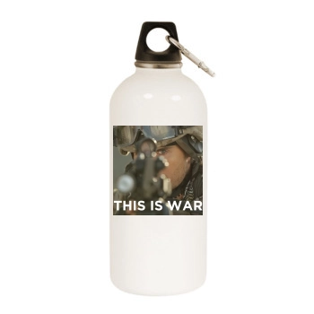 Jared Leto White Water Bottle With Carabiner