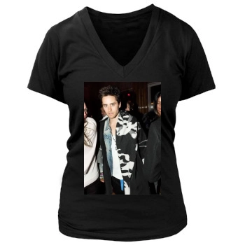 Jared Leto Women's Deep V-Neck TShirt