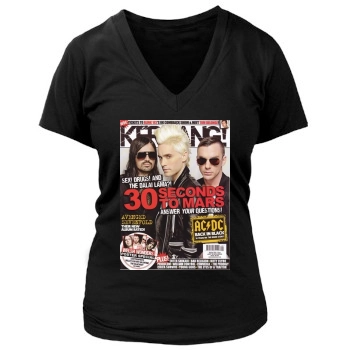 Jared Leto Women's Deep V-Neck TShirt