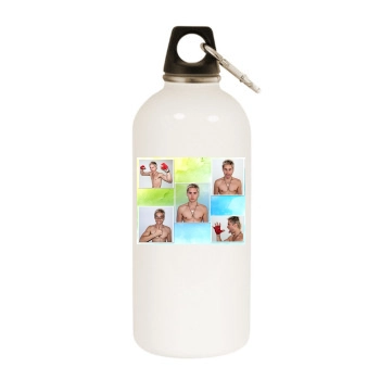 Jared Leto White Water Bottle With Carabiner