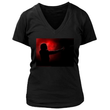 Jared Leto Women's Deep V-Neck TShirt