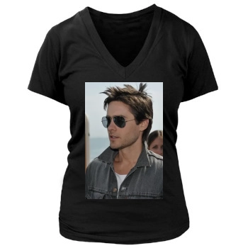 Jared Leto Women's Deep V-Neck TShirt