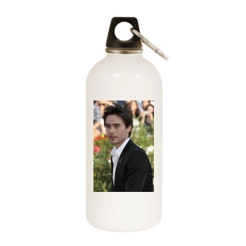 Jared Leto White Water Bottle With Carabiner