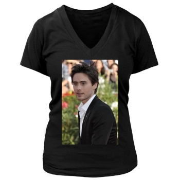 Jared Leto Women's Deep V-Neck TShirt