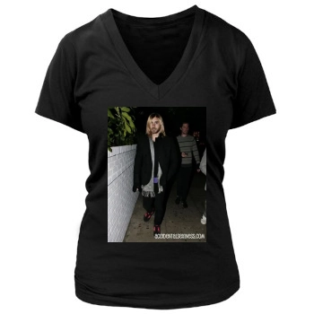 Jared Leto Women's Deep V-Neck TShirt