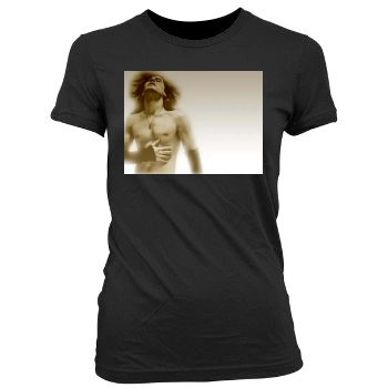 Jared Leto Women's Junior Cut Crewneck T-Shirt