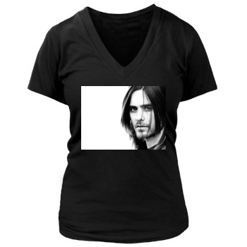 Jared Leto Women's Deep V-Neck TShirt