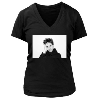 Jared Leto Women's Deep V-Neck TShirt