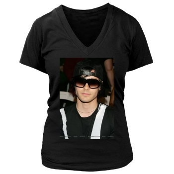 Jared Leto Women's Deep V-Neck TShirt