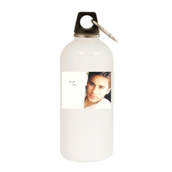 Jared Leto White Water Bottle With Carabiner