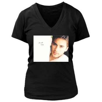 Jared Leto Women's Deep V-Neck TShirt