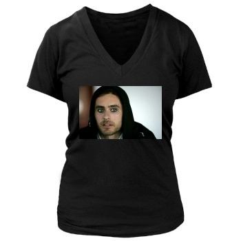 Jared Leto Women's Deep V-Neck TShirt