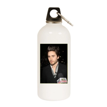 Jared Leto White Water Bottle With Carabiner