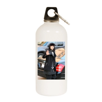 Jared Leto White Water Bottle With Carabiner