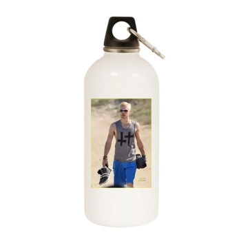 Jared Leto White Water Bottle With Carabiner