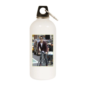 Jared Leto White Water Bottle With Carabiner