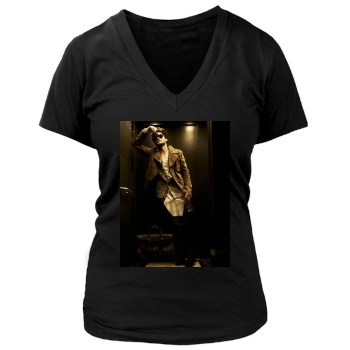 Jared Leto Women's Deep V-Neck TShirt