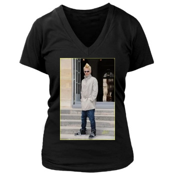 Jared Leto Women's Deep V-Neck TShirt