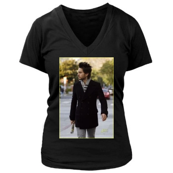 Jared Leto Women's Deep V-Neck TShirt