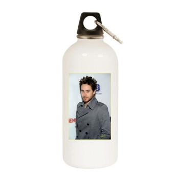 Jared Leto White Water Bottle With Carabiner