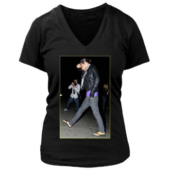 Jared Leto Women's Deep V-Neck TShirt