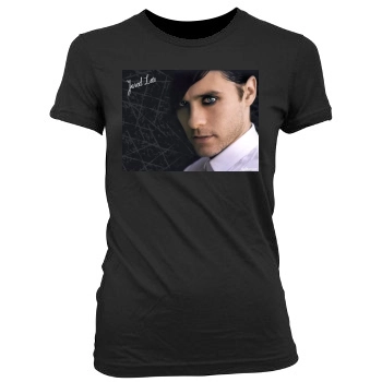 Jared Leto Women's Junior Cut Crewneck T-Shirt