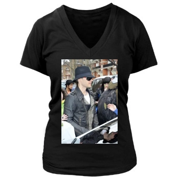 Jared Leto Women's Deep V-Neck TShirt