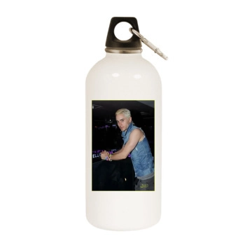 Jared Leto White Water Bottle With Carabiner