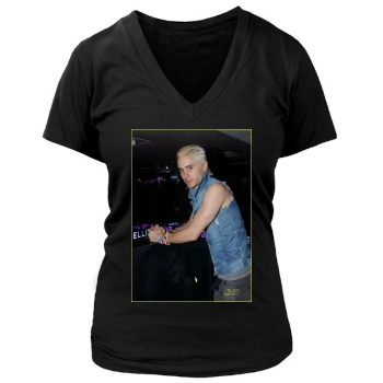 Jared Leto Women's Deep V-Neck TShirt