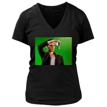 Jared Leto Women's Deep V-Neck TShirt