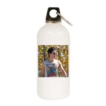 Jared Leto White Water Bottle With Carabiner