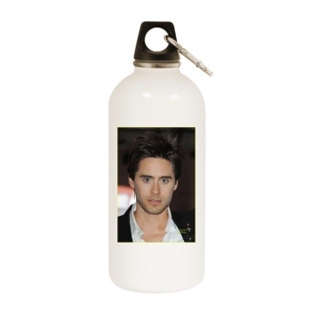 Jared Leto White Water Bottle With Carabiner