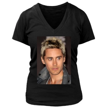 Jared Leto Women's Deep V-Neck TShirt