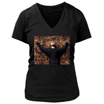 Jared Leto Women's Deep V-Neck TShirt