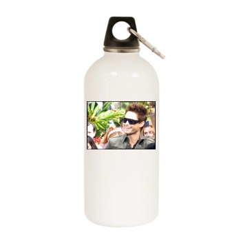 Jared Leto White Water Bottle With Carabiner