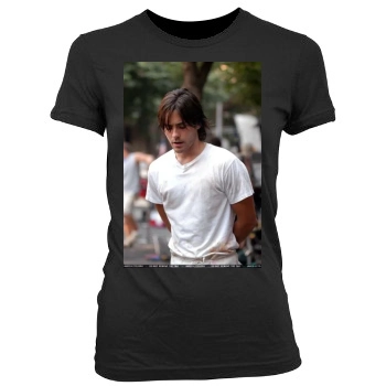 Jared Leto Women's Junior Cut Crewneck T-Shirt