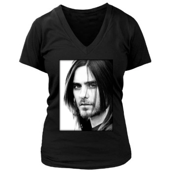 Jared Leto Women's Deep V-Neck TShirt