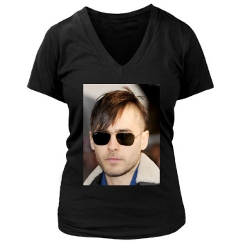 Jared Leto Women's Deep V-Neck TShirt