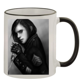 Jared Leto 11oz Colored Rim & Handle Mug