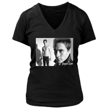 Jared Leto Women's Deep V-Neck TShirt