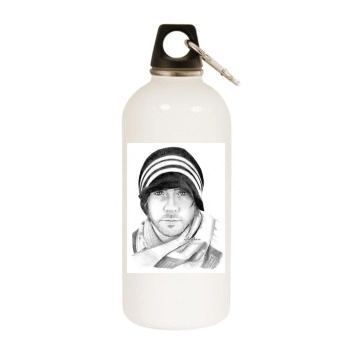 Jared Leto White Water Bottle With Carabiner