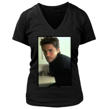 Jared Leto Women's Deep V-Neck TShirt