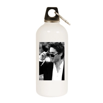 Jared Leto White Water Bottle With Carabiner